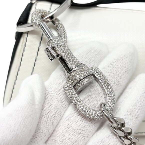 Christian Dior Vintage 2004 Hardcore Shoulder Bag Charm Rhinestone [106431] - Picture 12 of 14